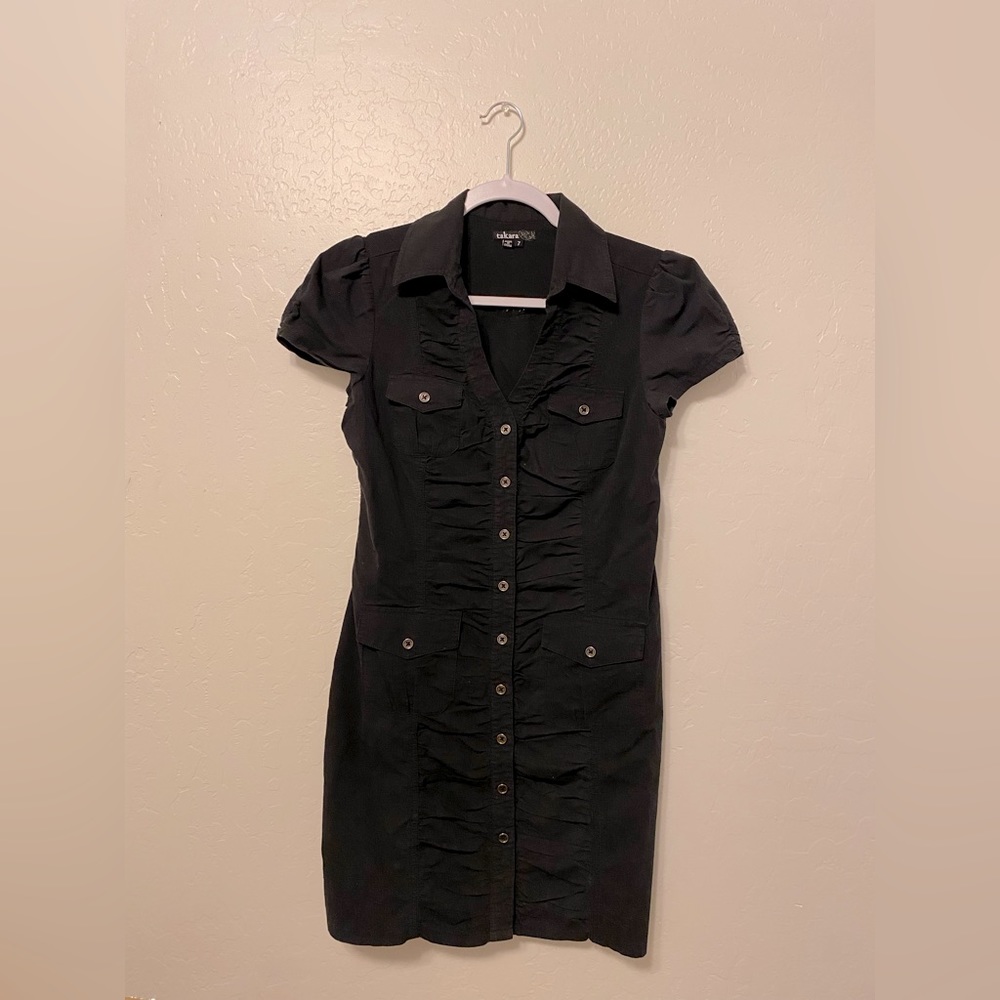 Black Button Down Dress